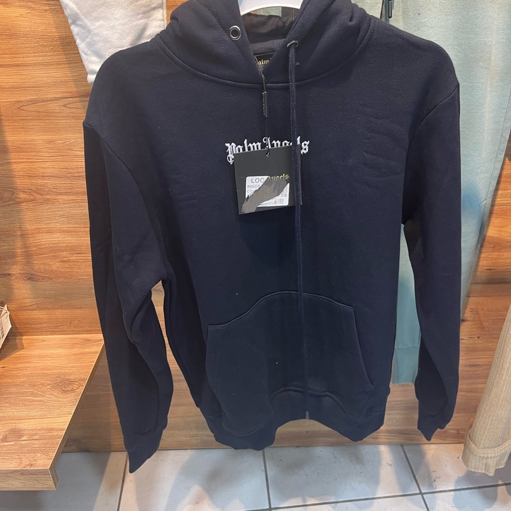 Palm Angels Dark Blue Hoodie